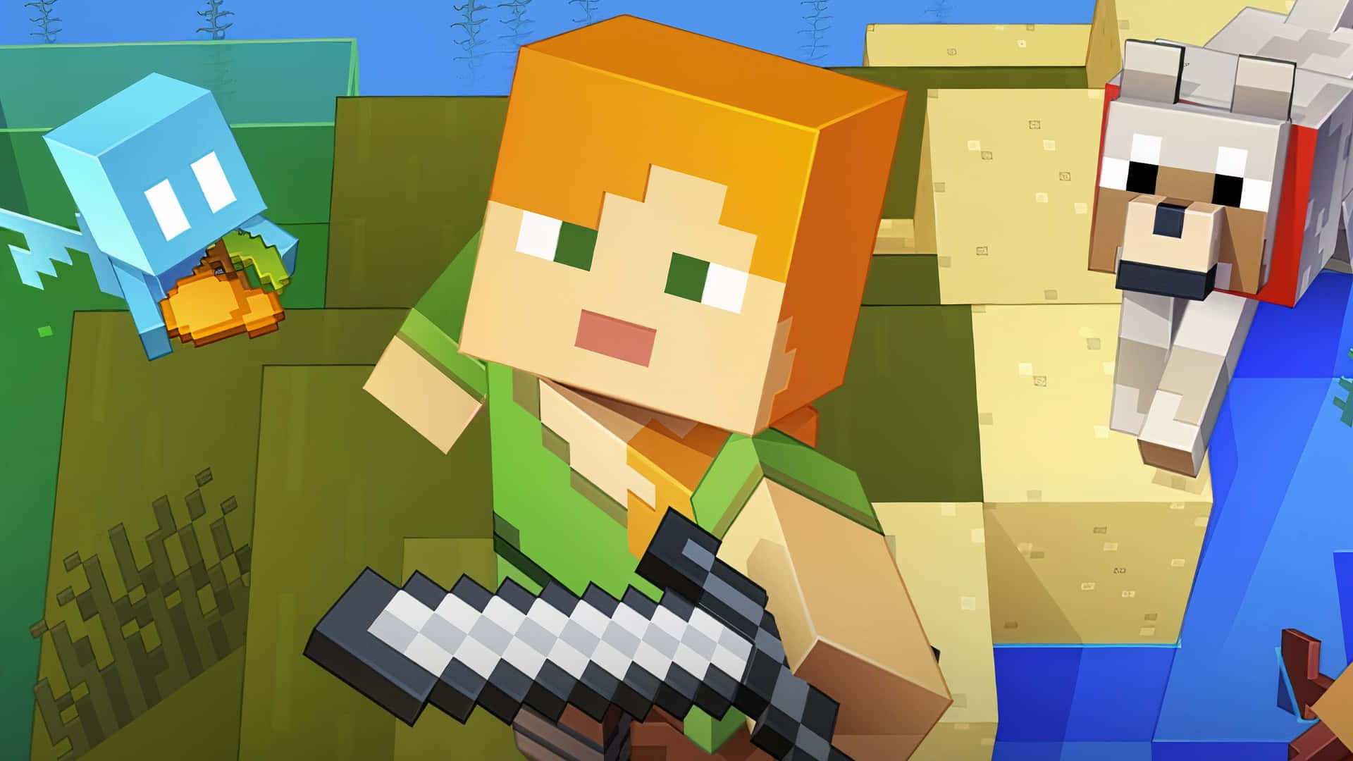 [100+] Fondos de fotos de Minecraft Alex | Wallpapers.com - Who Is Alex Cooper’s Husband? Is the Call Her Daddy Host Married?