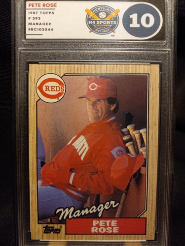 1987 Topps - #393 Pete Rose (Manager) GRADED MINT 10 | eBay - Pete Rose Net Worth: Baseball Icon’s Fortune & Controversy