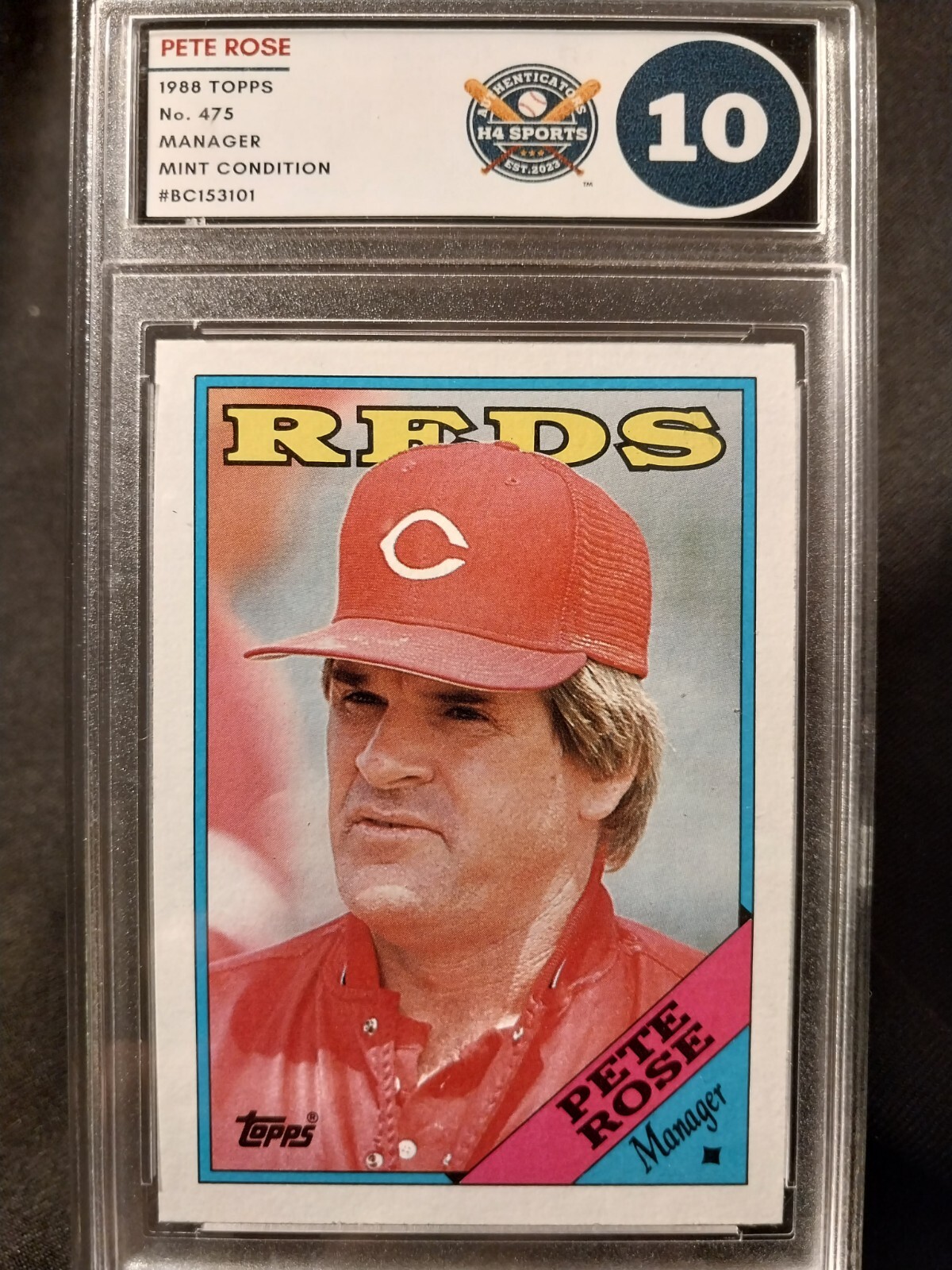 1988 Topps - Pete Rose - Manager - #475 Graded Mint 10 | eBay - Pete Rose Net Worth: Baseball Icon’s Fortune & Controversy