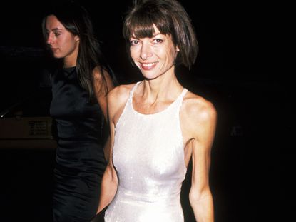 5 Chic-to-Death Trends Anna Wintour Predicted 20 Years Ago | Who What Wear - Young Anna Wintour – A Look Back at the Style Icon’s Early Years