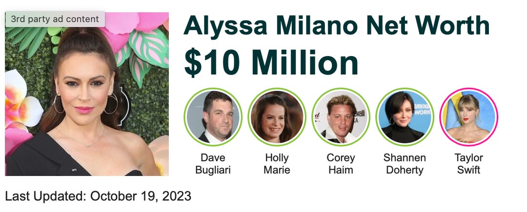 Alyssa Milano ($10 Million Net Worth) Is Asking For Your Help Via - How Many People Have A Net Worth Over 10 Million