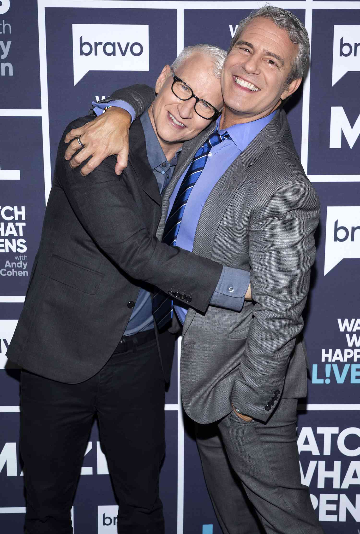 Andy Cohen and Anderson Cooper Pose with Their Sons on Their Shoulders - How Tall Is Andy Cohen? Bravo’s Kingpin Stature Revealed