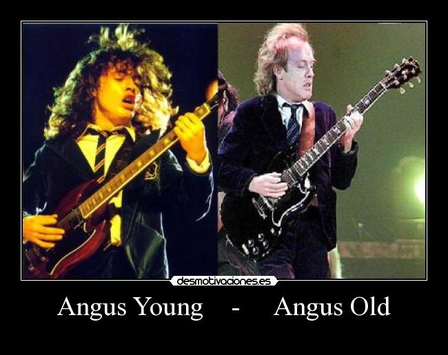 Angus Young - Angus Old | Desmotivaciones - How Old Is Angus Young? AC/DC Guitar Legend's Age & Rock Legacy