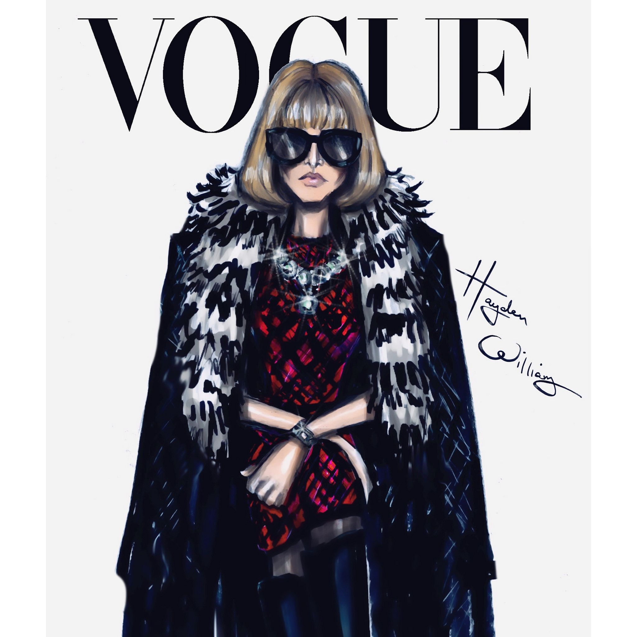#AnnaWintour is always in #Vogue | Fashion, Fashion sketches, Fashion - Anna Wintour’s First Vogue Cover – The Bold Move That Made History