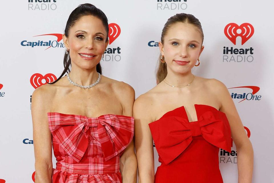 Bethenny Frankel and Daughter Bryn, 13, Twin in Festive Red Mini - Bethenny Frankel Instagram: Sass, Success & Skinnygirl Moments