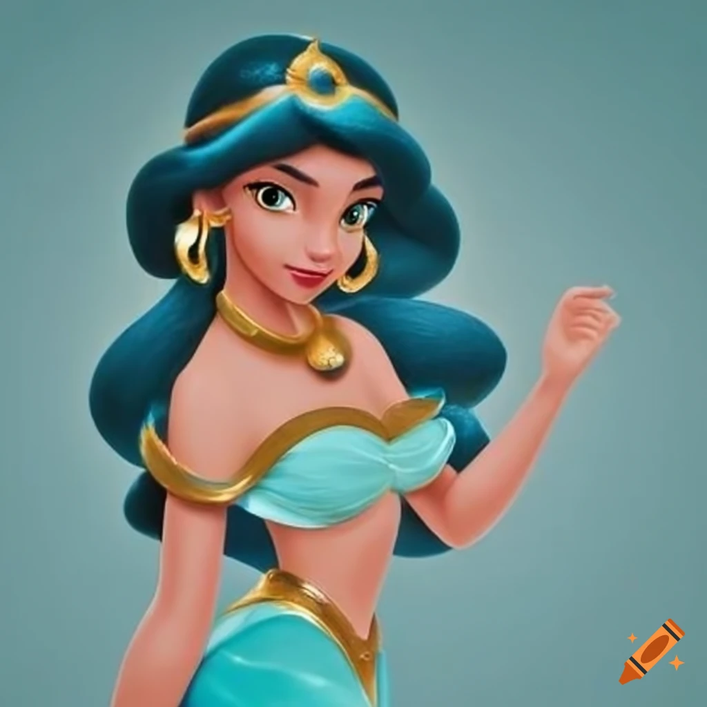 Disney princess jasmine on Craiyon - Jasmine Stewart: Sexy Pics of the TikTok Star with a Playful Side
