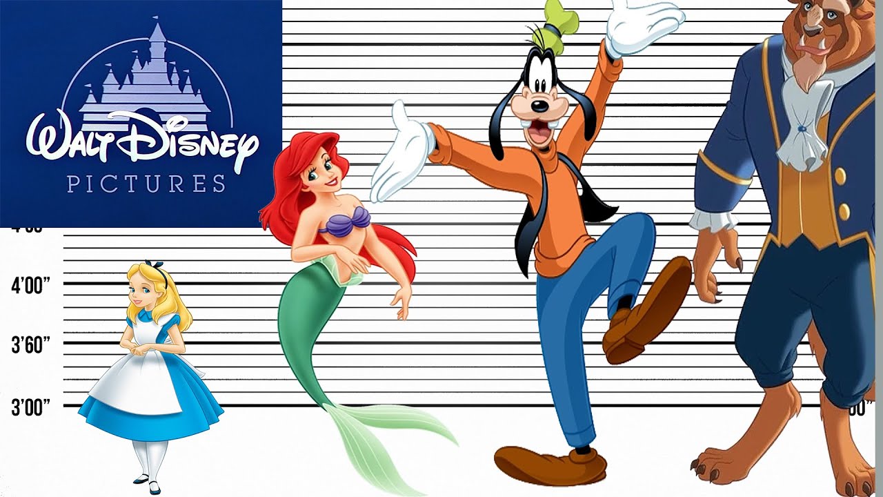Disney Size Comparison | Biggest Character Heights - YouTube - Jeff Dye’s Height Revealed: How Tall Is The Comedian & TV Host?
