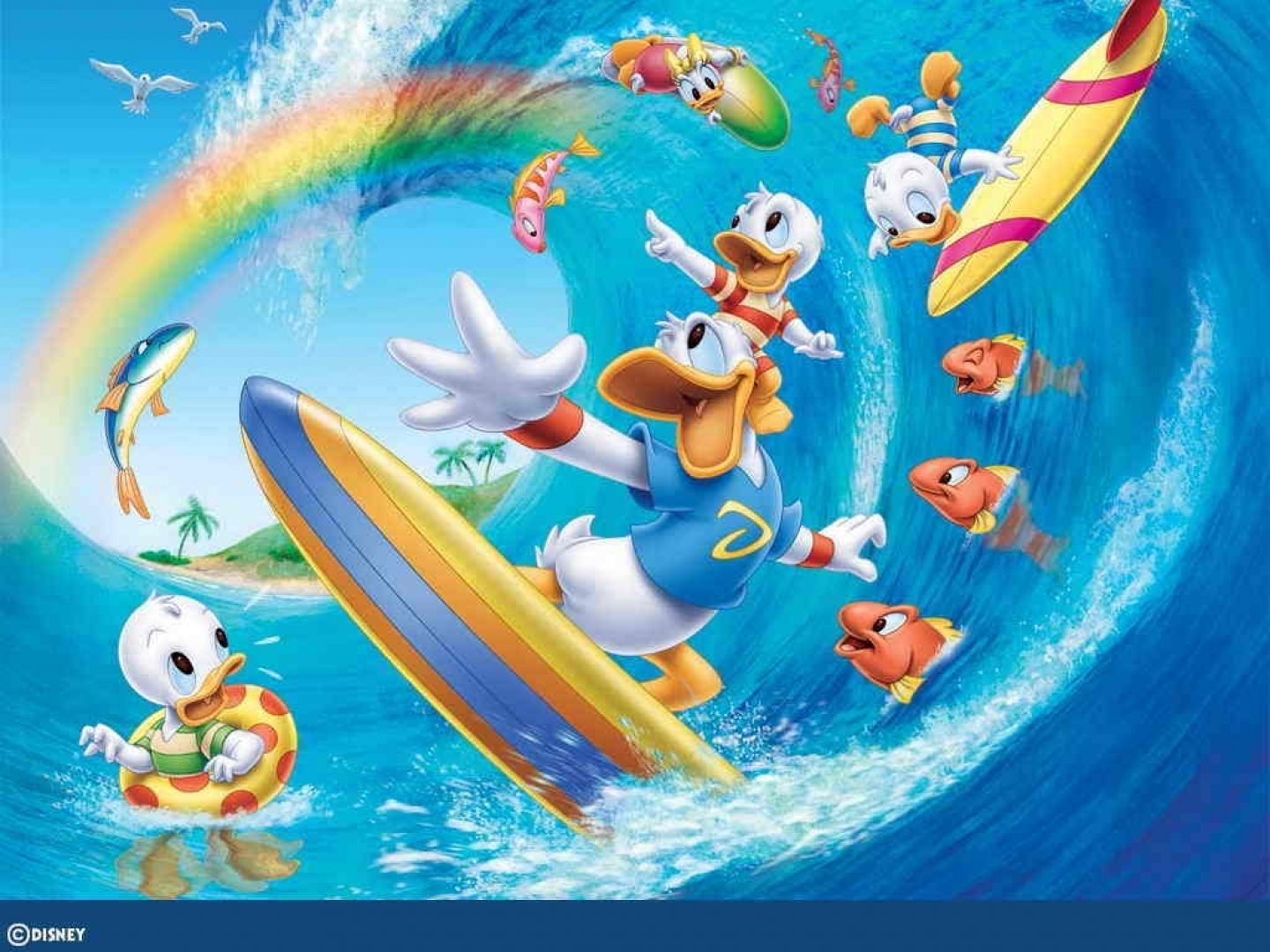 Disney Surfing Adventure HD Wallpaper - How Tall Is Donald Duck? – You Won’t Believe This Answer!