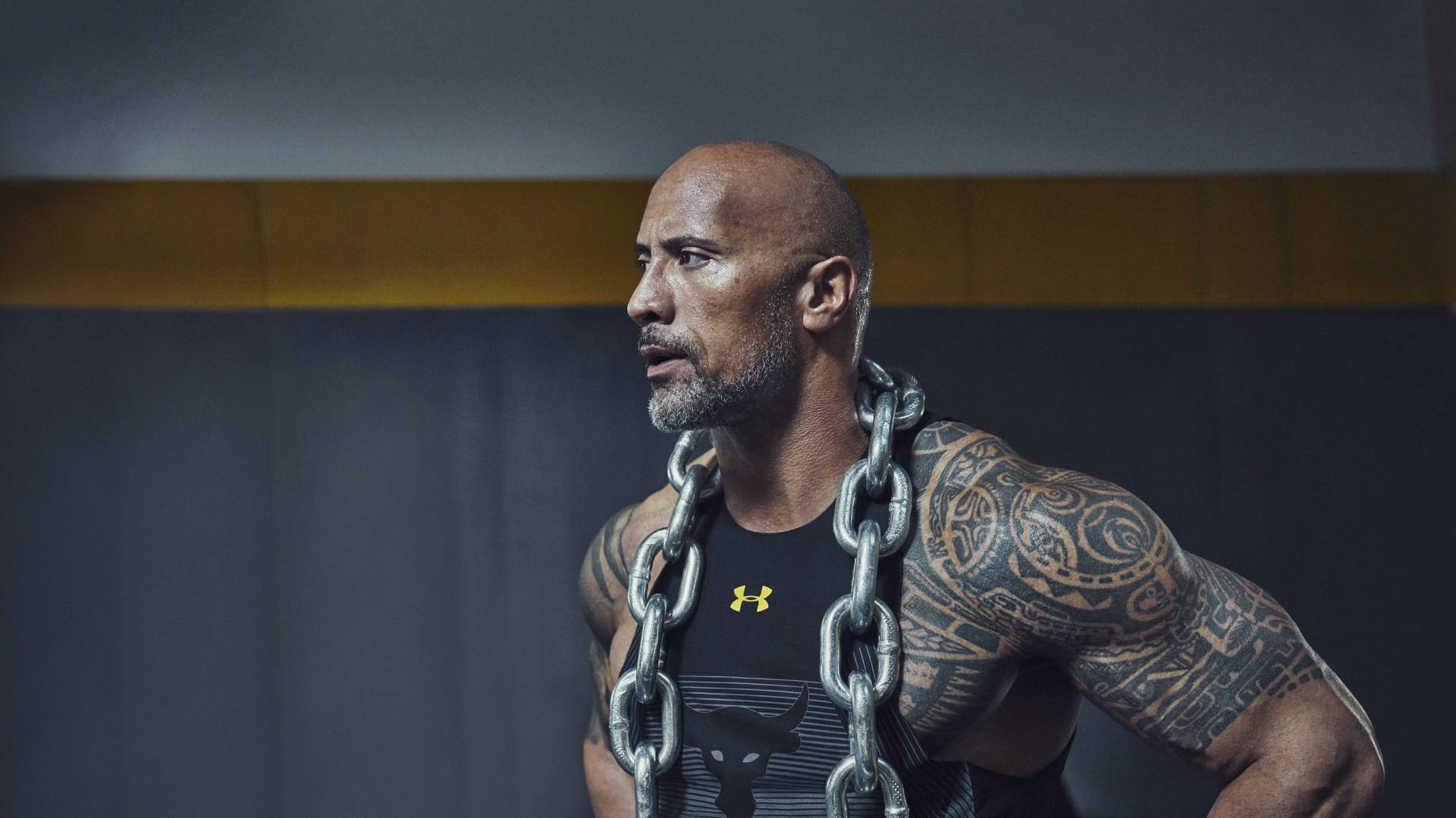 Download Dwayne Johnson The Rock Tattoo Wallpaper | Wallpapers.com - What Is Dwayne The Rock Johnson's Net Worth