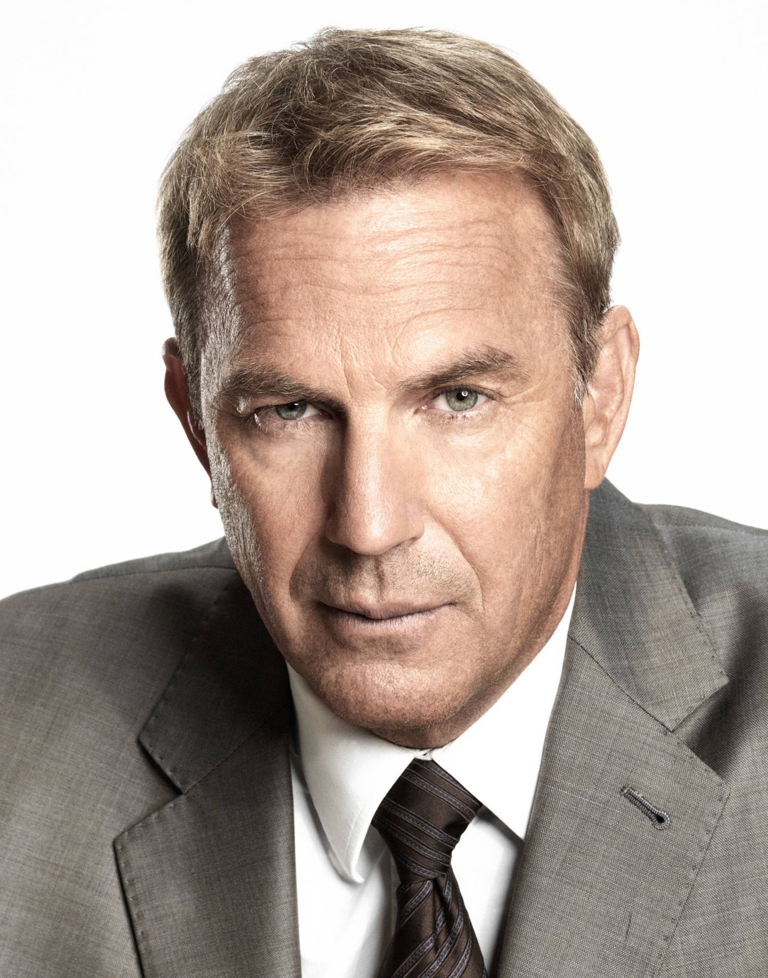 Download Kevin Costner In Suit And Tie Wallpaper | Wallpapers.com - Who Is Kevin Costner Dating Now?