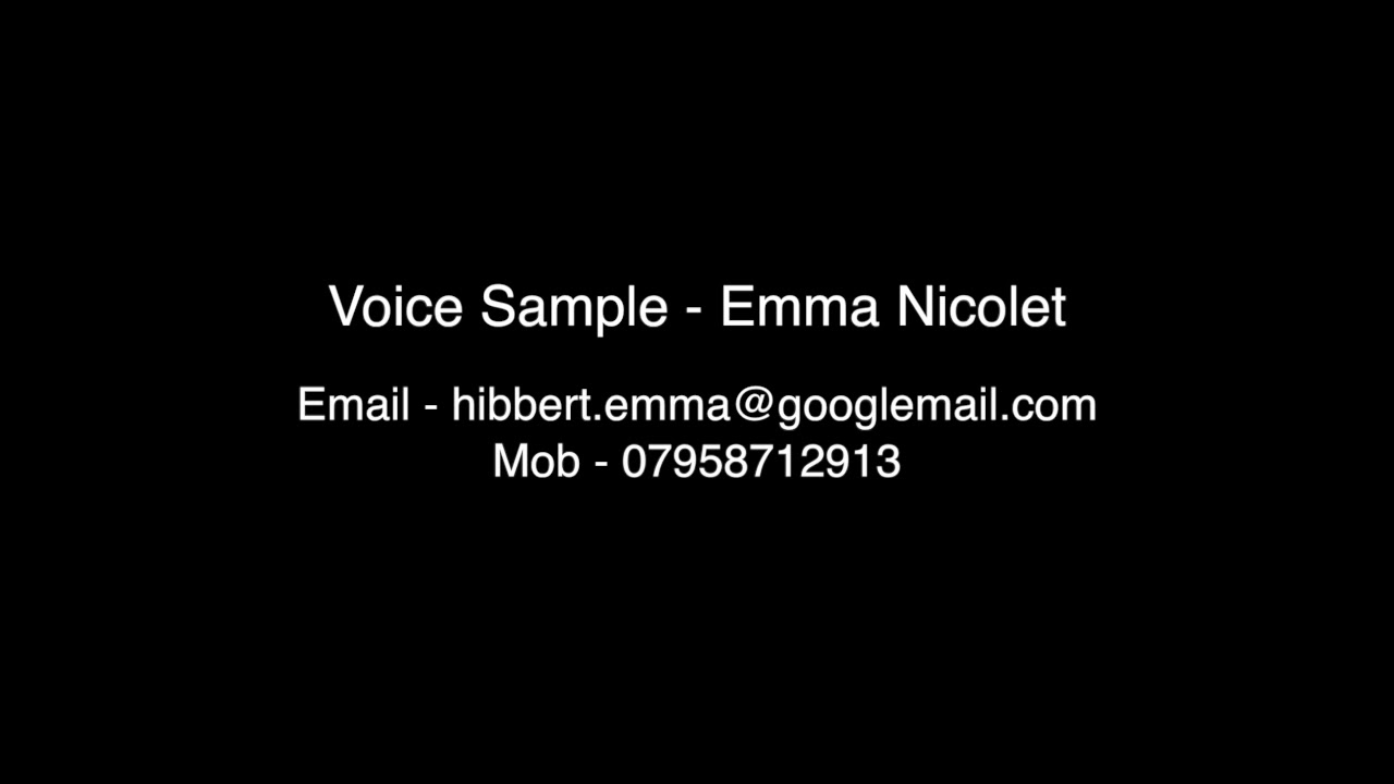 Emma Nicolet - Voice Sample - YouTube - Emma Nicolet: Sexy Pics of the Stylish Content Creator
