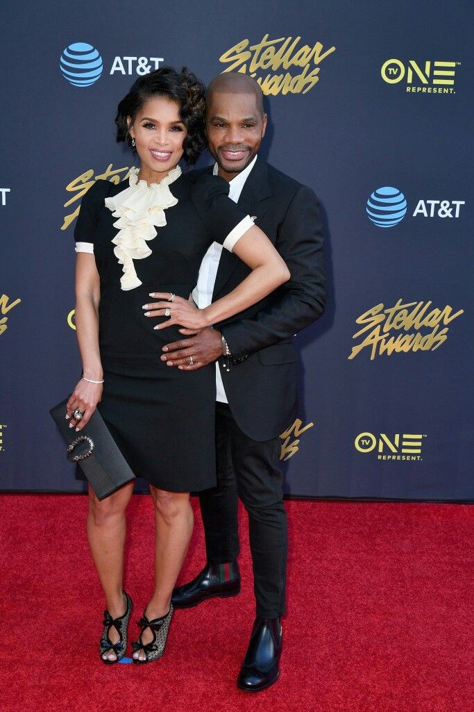 Gospel singer, Kirk Franklin with his wife Tammy. | Black celebrity - How Tall Is Kirk Franklin? Gospel Star’s True Height