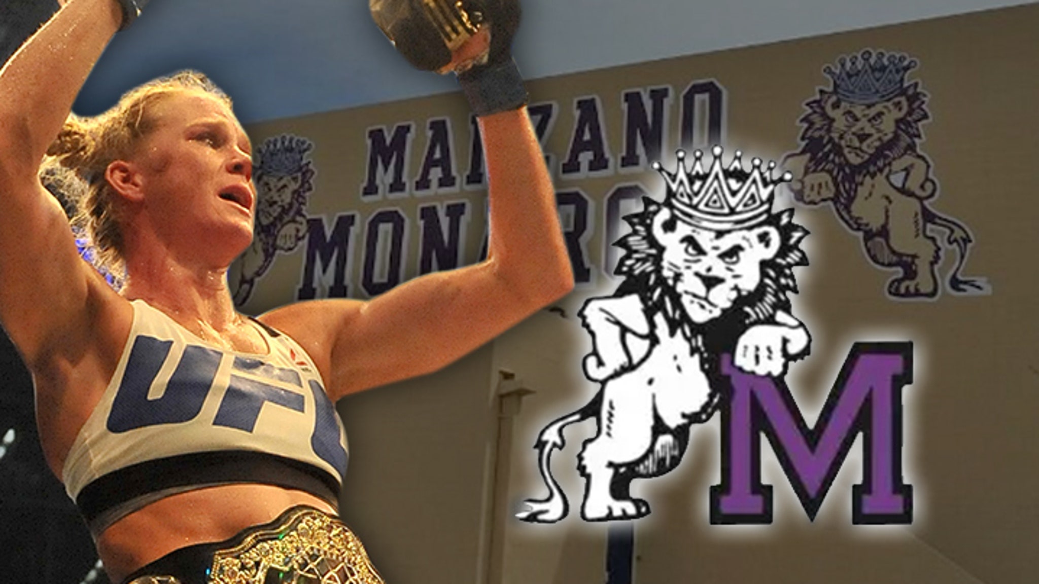 Holly Holm -- High School Honoring UFC Champ 'Inspiration to Our - Holly Holm Kicks High & Looks Hot: Sexy Fighter Photos