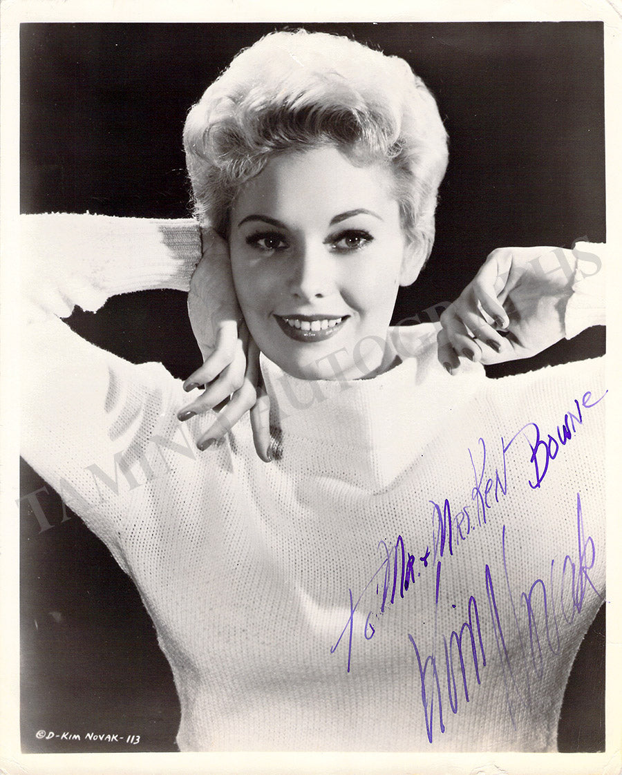Kim Novak Autograph Signed Photograph – Tamino - How Tall Was Kim Novak? Classic Star's Elegance Measured