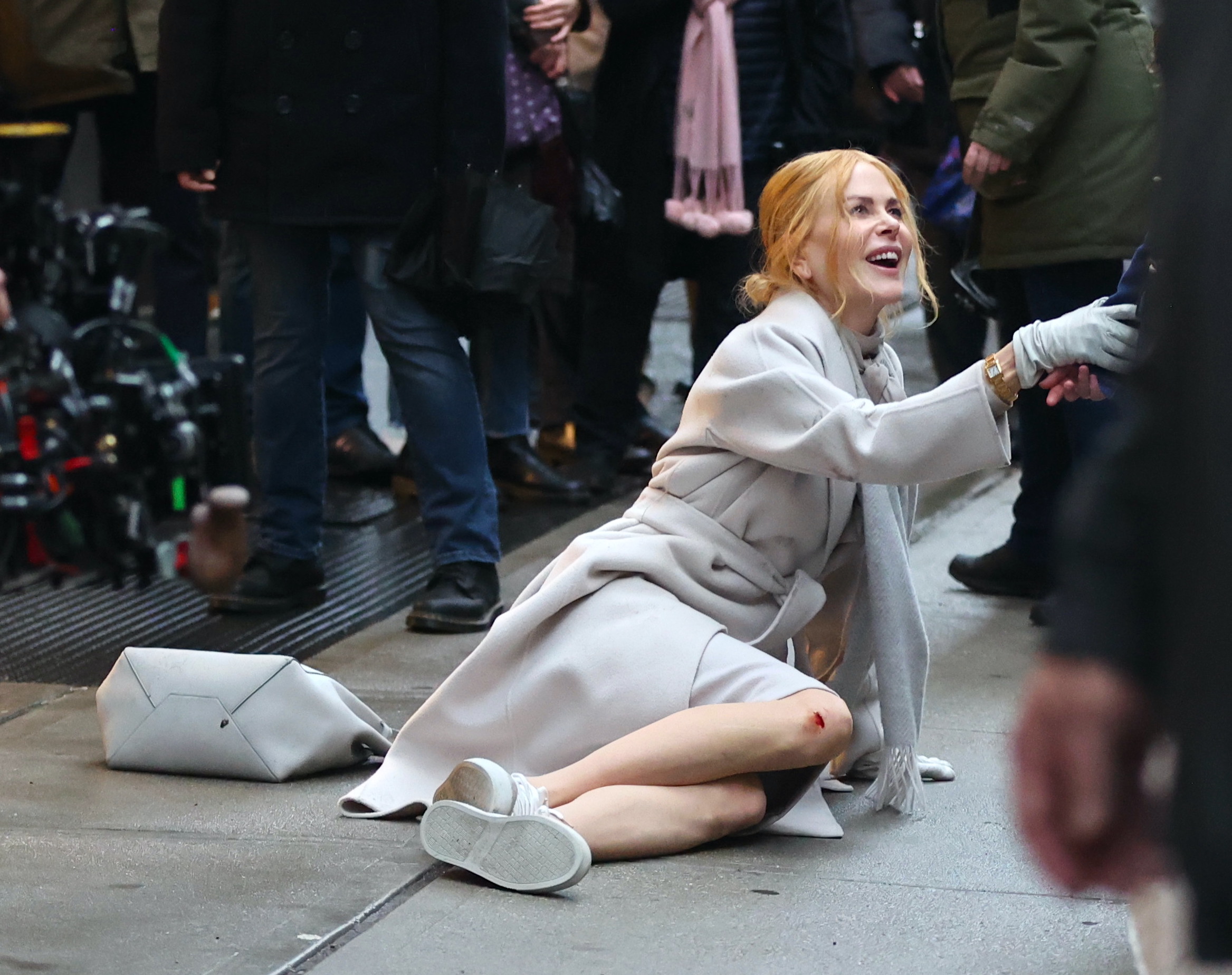 Nicole Kidman looks bloody, dirty while filming movie 'Babygirl' with dog - Nicole Kidman’s Iconic Fashion Moments – Timeless Elegance on Display