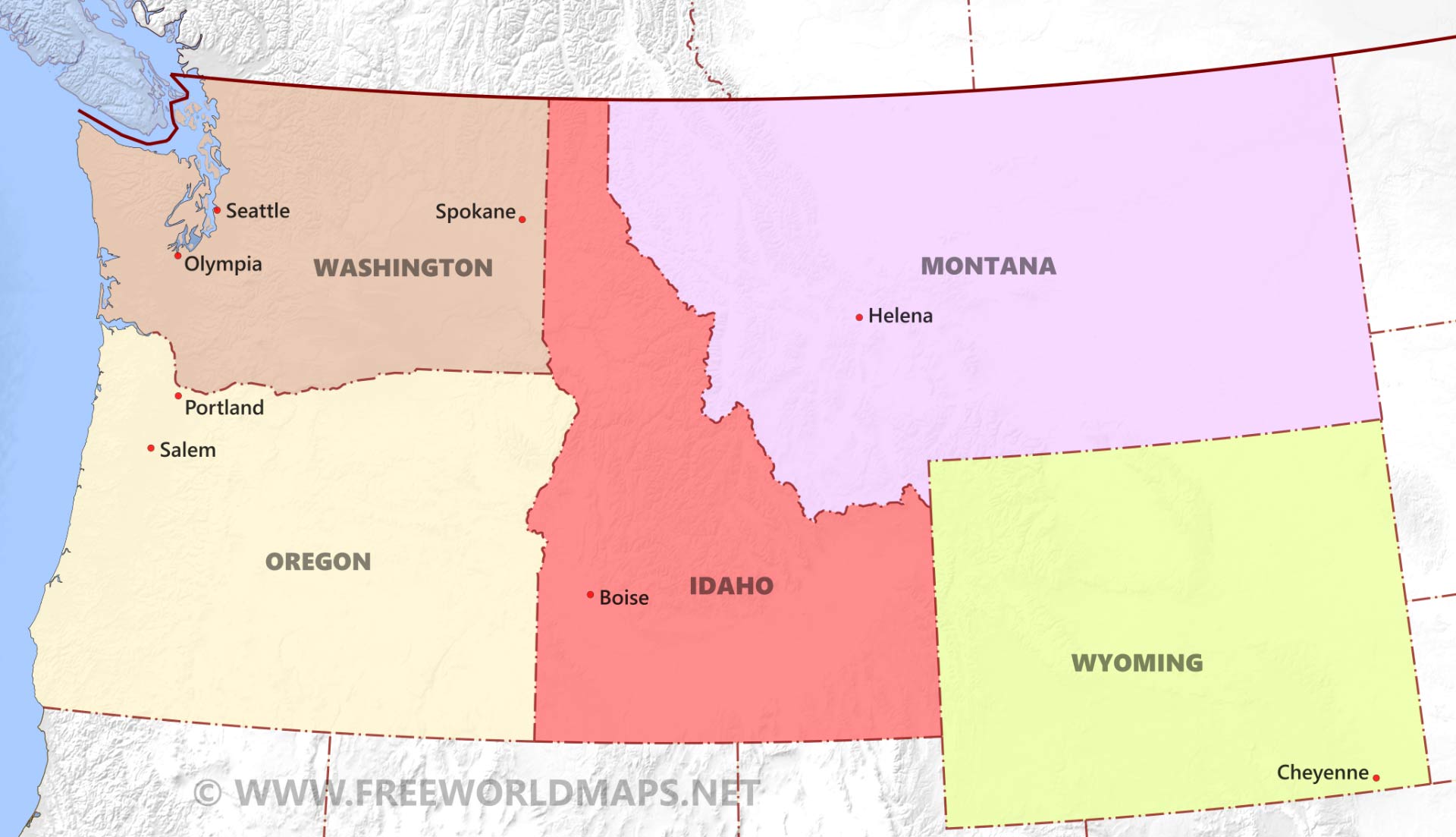 Northwestern US political map - by freeworldmaps.net - How Old Is North West? Kim & Kanye's Daughter's Age & Public Life