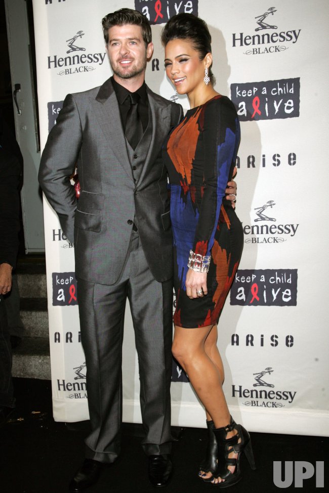 Photo: Paula Patton and husband Robin Thicke arrive at the Keep a Child - Paula Patton’s Husband: Robin Thicke, Their Highs and Lows