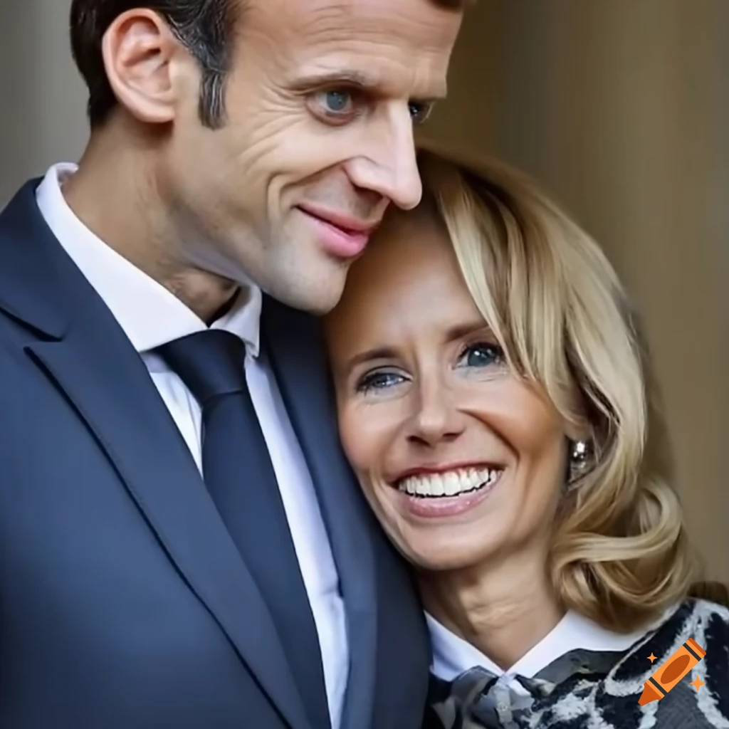 Portrait of Emmanuel Macron and his wife on Craiyon - Who Is Emmanuel Macron’s Wife? Meet Brigitte Macron