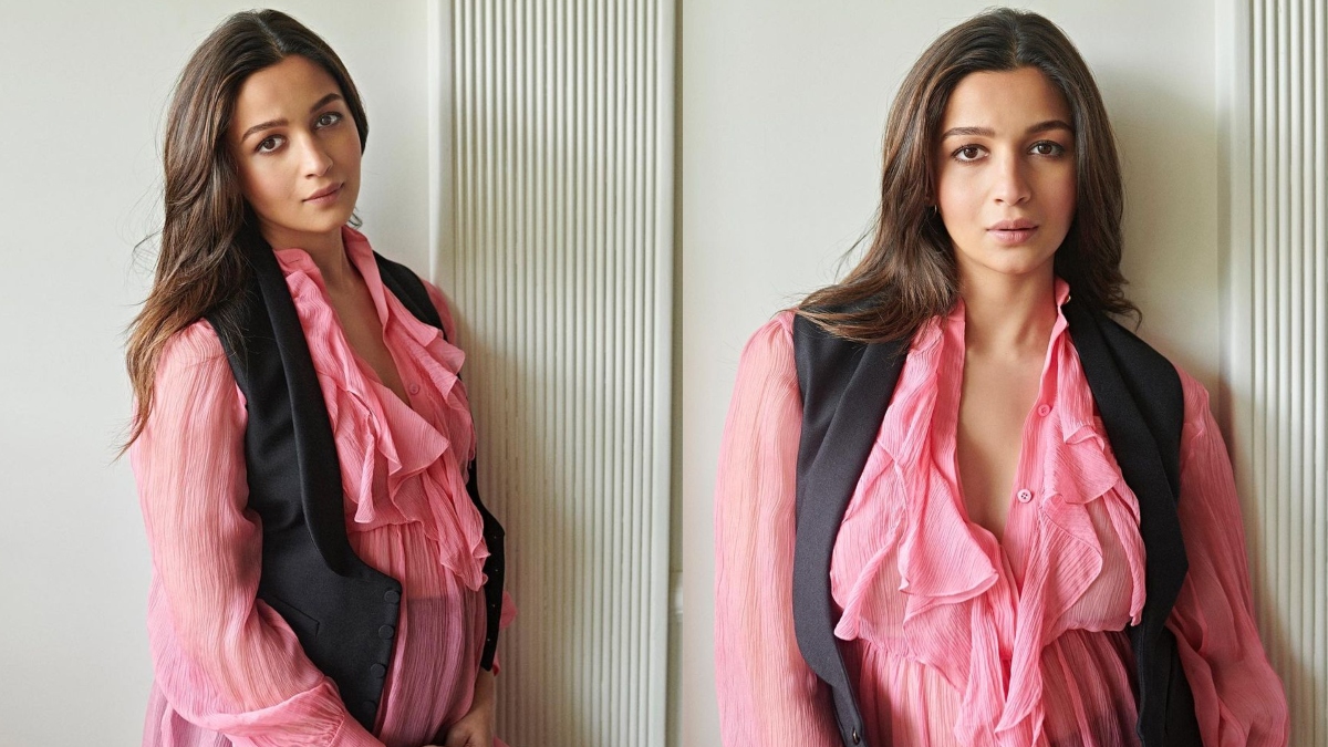Pregnant Alia Bhatt flaunts her baby bump in sheer-ruffled top; Kareena - Is Alia Bhatt Pregnant? Bollywood Buzz Explained