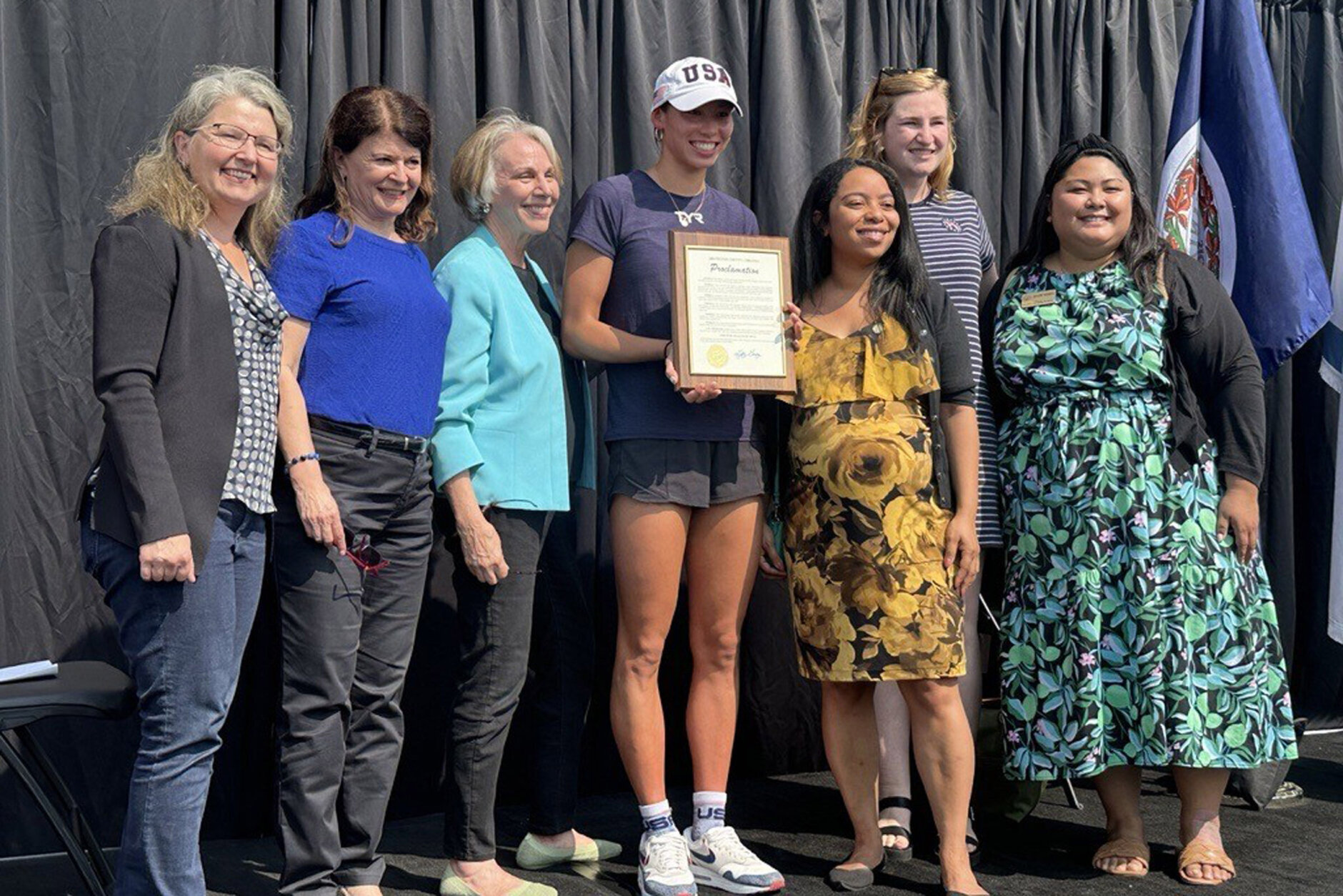 ‘She’s such an inspiration’: Swimmer Torri Huske returns home to - Tori Huske Height: U.S. Swimmer's True Height