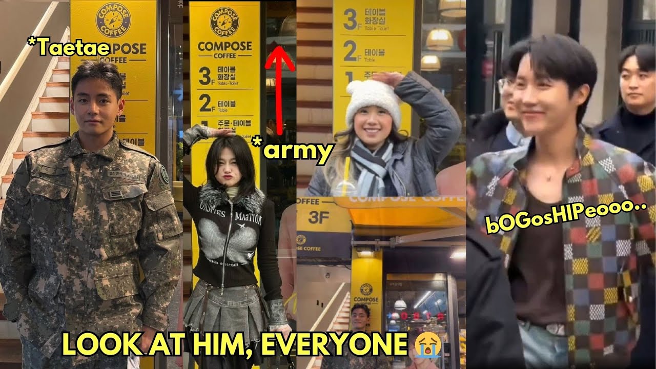 Taehyung is too BIG AND TALL for ARMYs?!?🤭 Look at Hobi’s reaction when - How Tall Is Taehyung: BTS’s V and His Striking Stature
