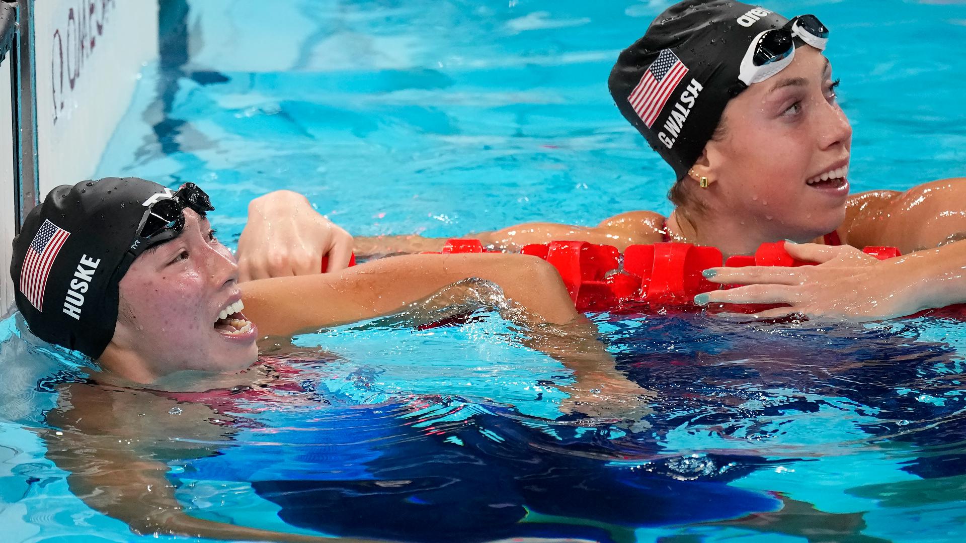 Team USA wins 2nd gold in Paris, 1-2 finish in 100m butterfly | wfaa.com - Tori Huske Height: U.S. Swimmer's True Height