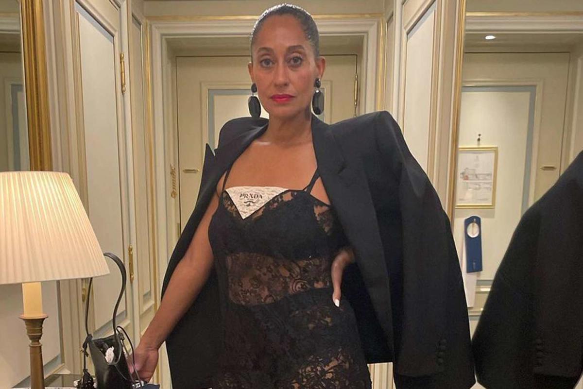 Tracee Ellis Ross Models Barely There Lace Look in Paris: 'I Felt Like - Tracee Ellis Ross: Sexy Pics of the Glamorous Goddess with a Playful Side