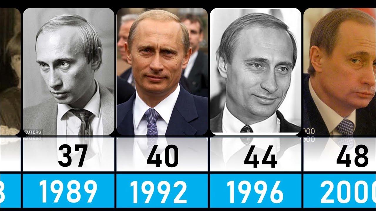"Vladimir Putin: Look at the Evolution of His Appearance from 1952 to - How Old Is Putin? Russian President's Age And Political Timeline