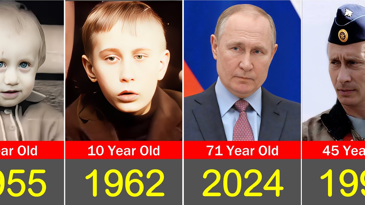 Vladimir Putin - Transformation From 1 to 71 Years Old (From Kid to - How Old Is Putin? Russian President’s Age And Political Timeline