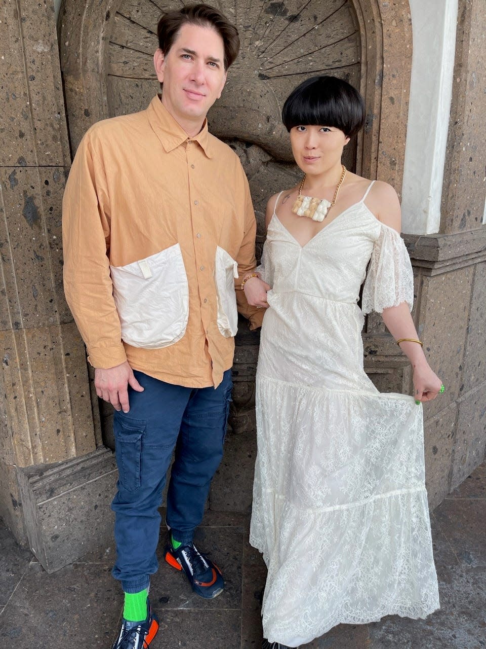 We had multiple weddings, but it wasn't because of divorce. Our first - Atsuko Okatsuka’s Husband: The Comedian’s Creative Partner