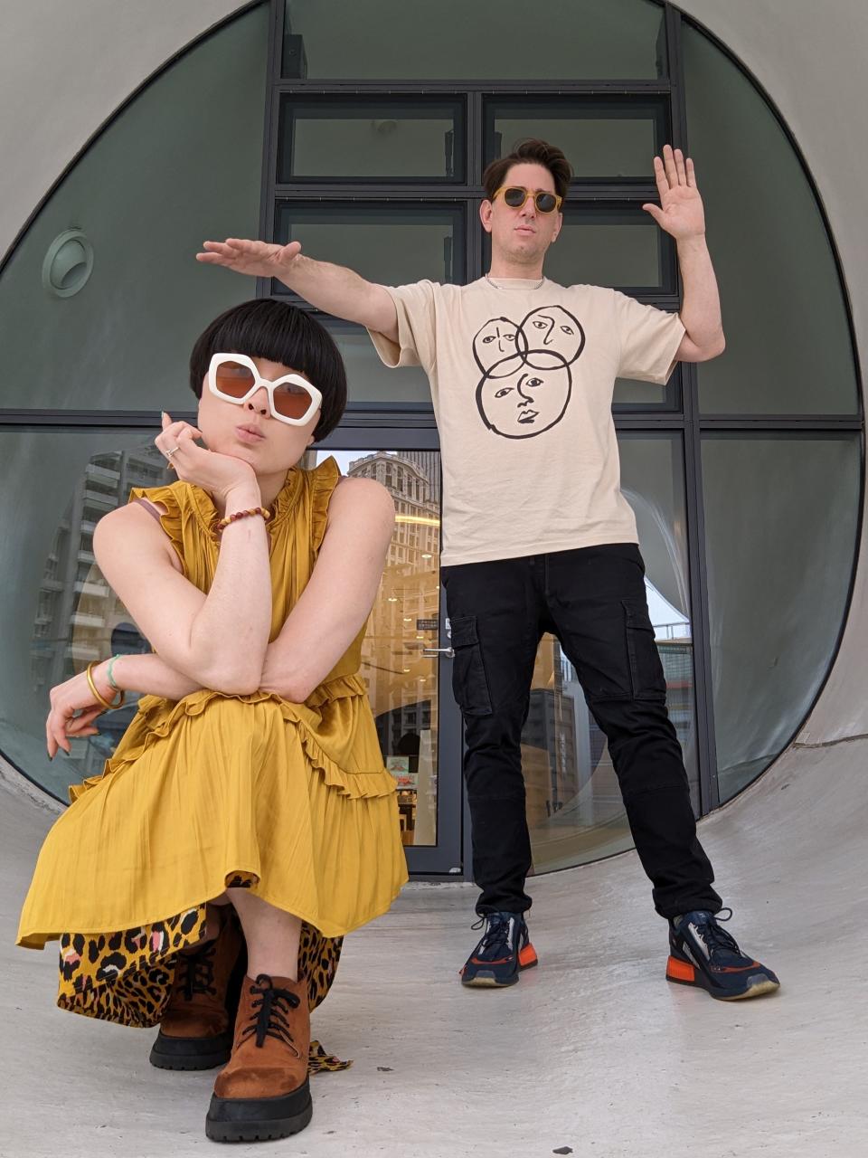 We had multiple weddings, but it wasn't because of divorce. Our first - Atsuko Okatsuka’s Husband: The Comedian’s Creative Partner