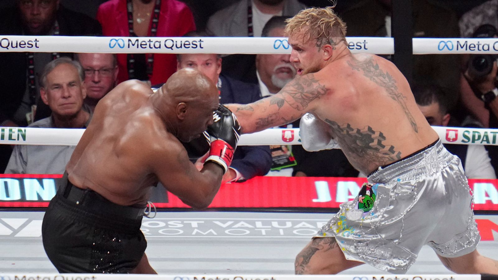 YouTuber Jake Paul beats Mike Tyson during controversial fight | Ents - Mike Tyson Net Worth After Jake Paul Fight